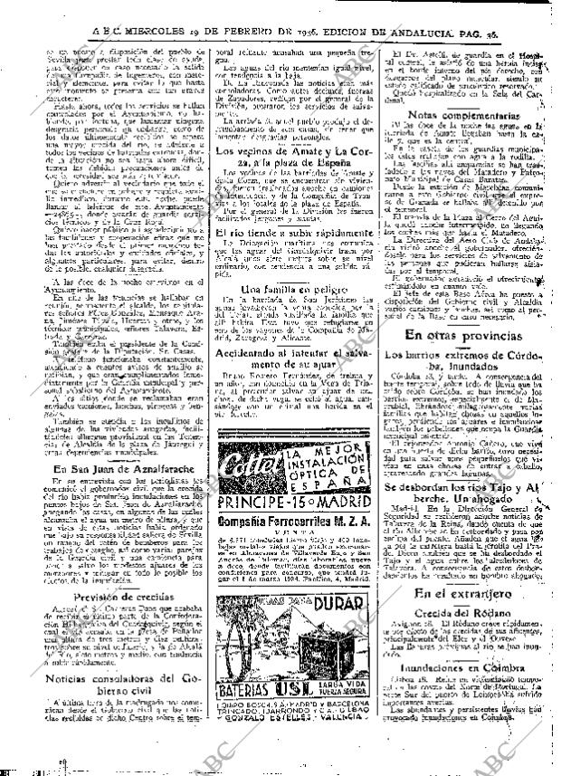 ABC SEVILLA 19-02-1936 página 36