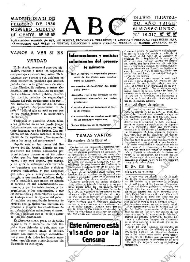 ABC MADRID 21-02-1936 página 19