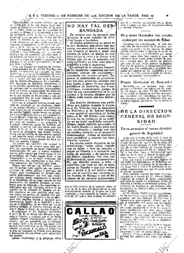 ABC MADRID 21-02-1936 página 25