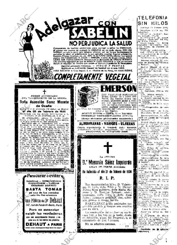 ABC MADRID 22-02-1936 página 63