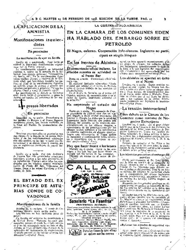 ABC MADRID 25-02-1936 página 25