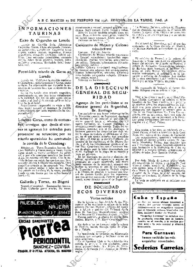 ABC MADRID 25-02-1936 página 28