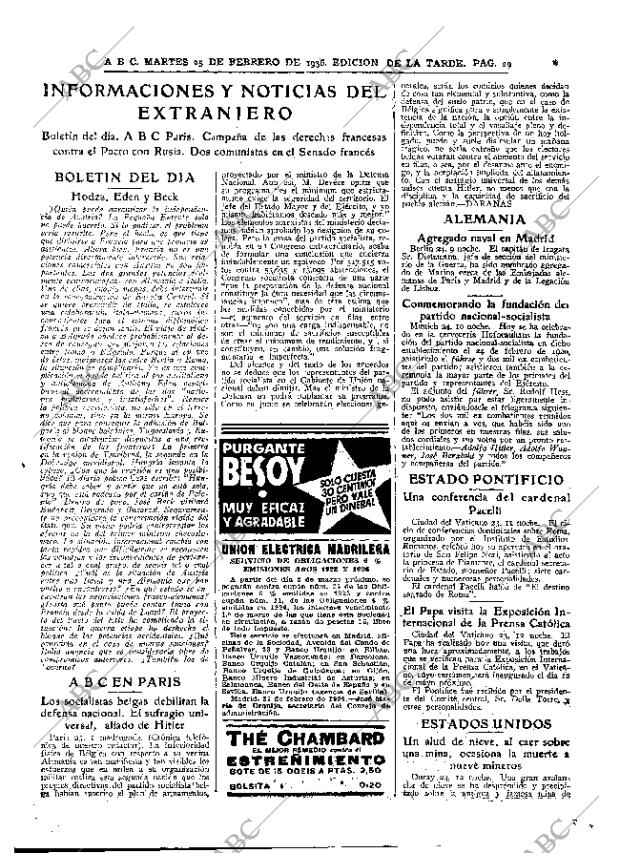 ABC MADRID 25-02-1936 página 29