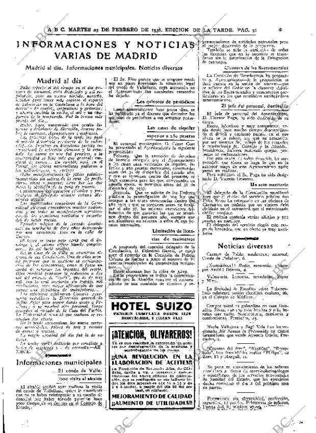 ABC MADRID 25-02-1936 página 31