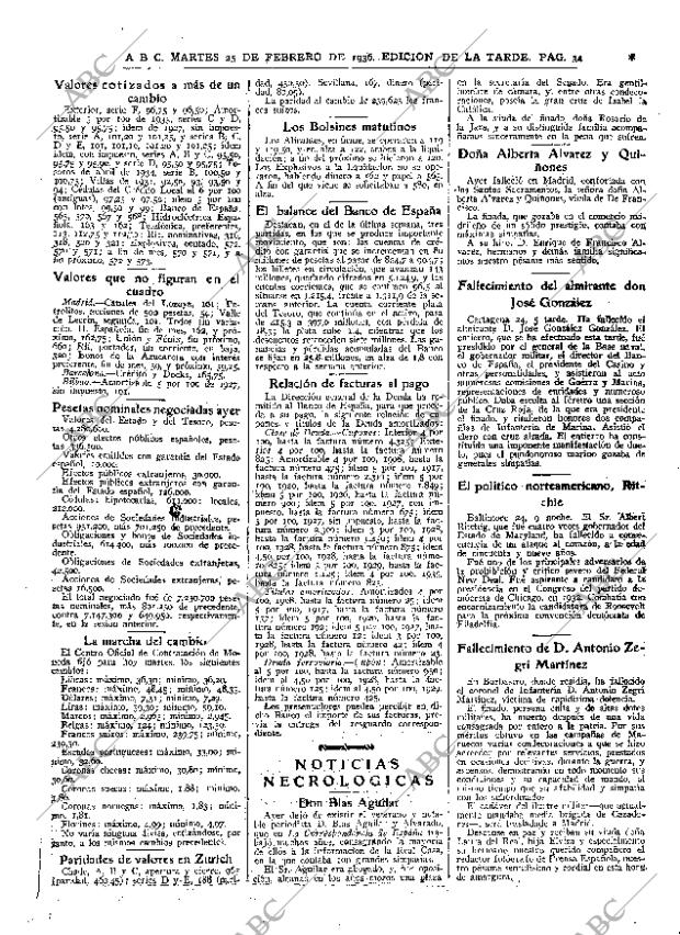 ABC MADRID 25-02-1936 página 34