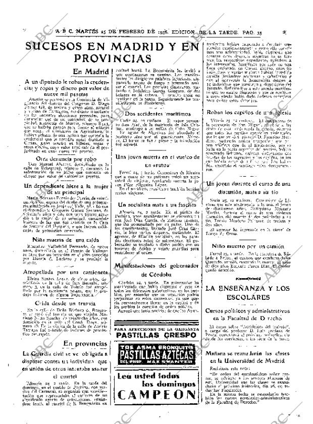 ABC MADRID 25-02-1936 página 35