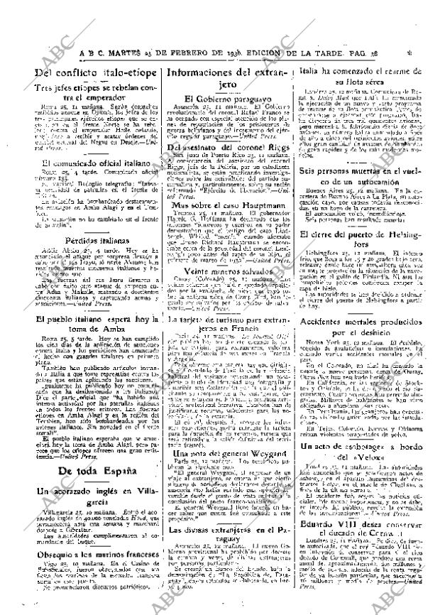 ABC MADRID 25-02-1936 página 38