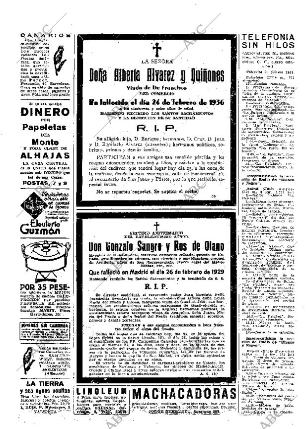 ABC MADRID 25-02-1936 página 42