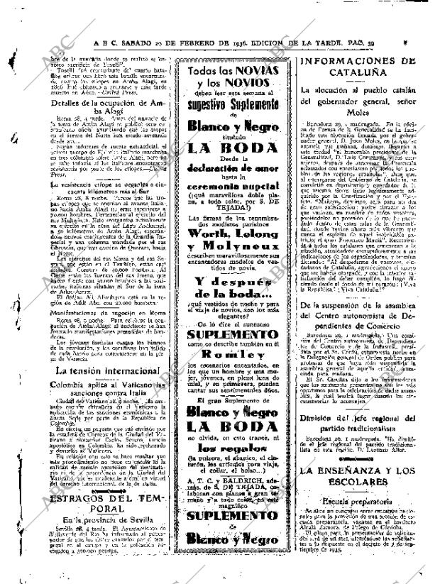 ABC MADRID 29-02-1936 página 39