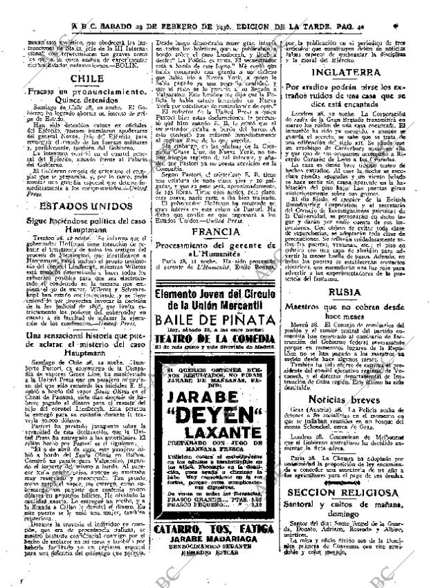 ABC MADRID 29-02-1936 página 42