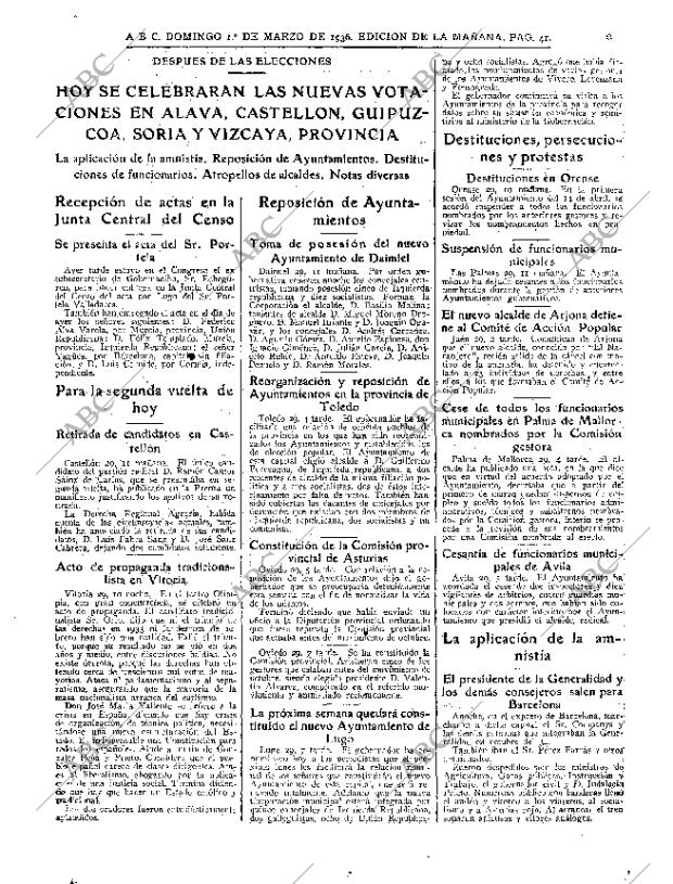 ABC MADRID 01-03-1936 página 41