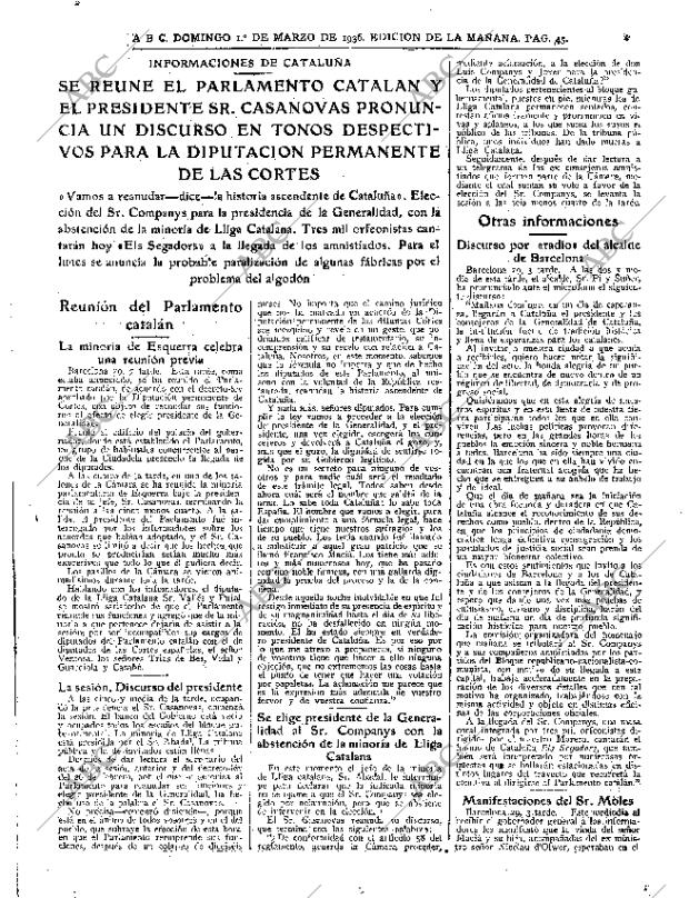 ABC MADRID 01-03-1936 página 45