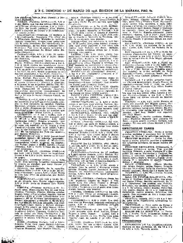 ABC MADRID 01-03-1936 página 62