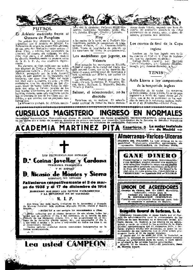 ABC MADRID 01-03-1936 página 64