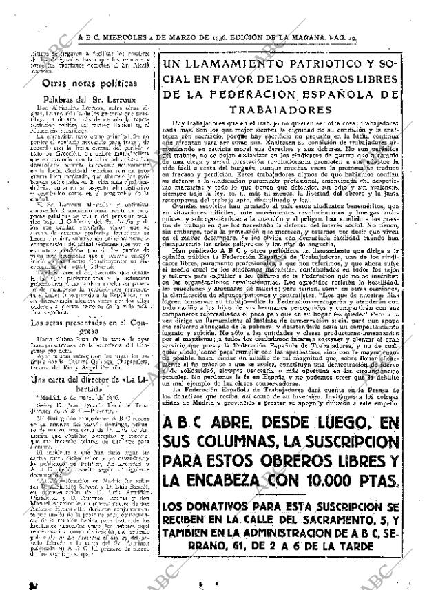 ABC MADRID 04-03-1936 página 19