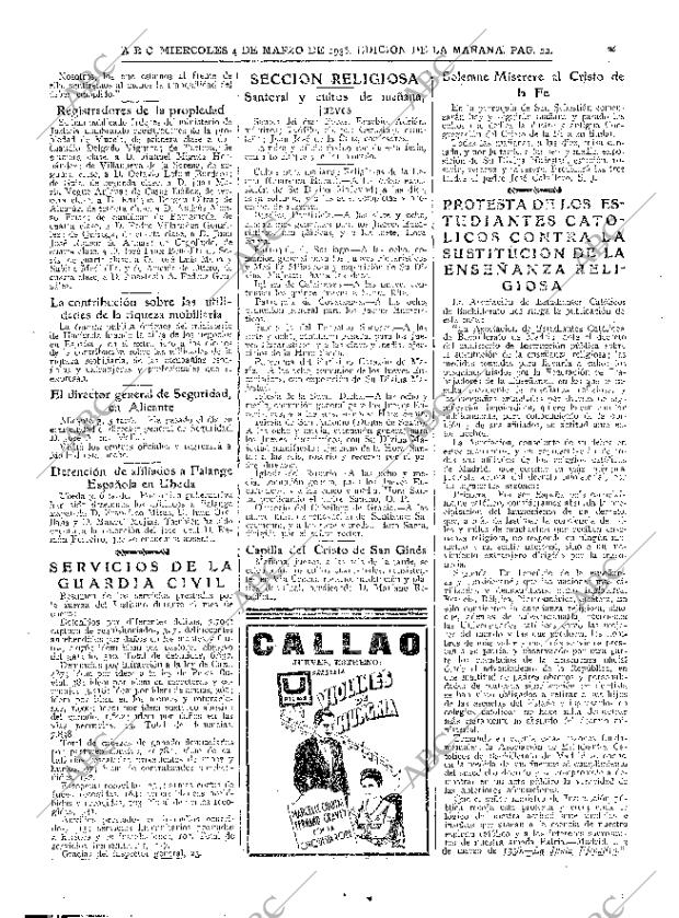 ABC MADRID 04-03-1936 página 22