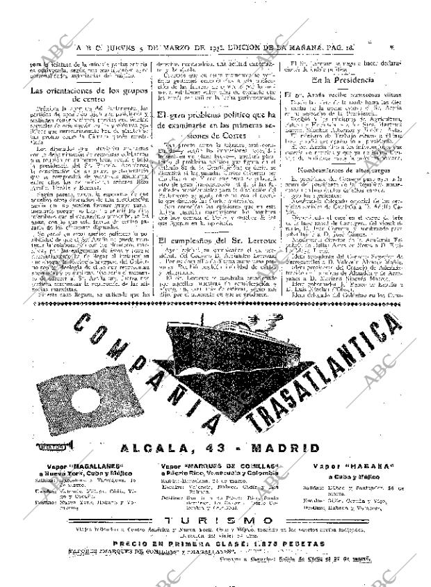 ABC MADRID 05-03-1936 página 18