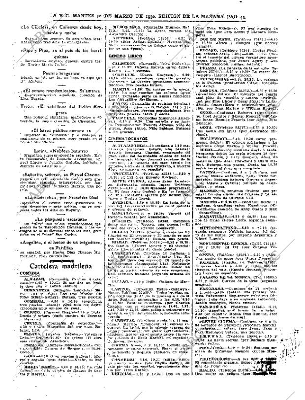 ABC MADRID 10-03-1936 página 43