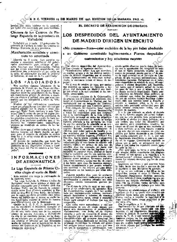 ABC MADRID 13-03-1936 página 27