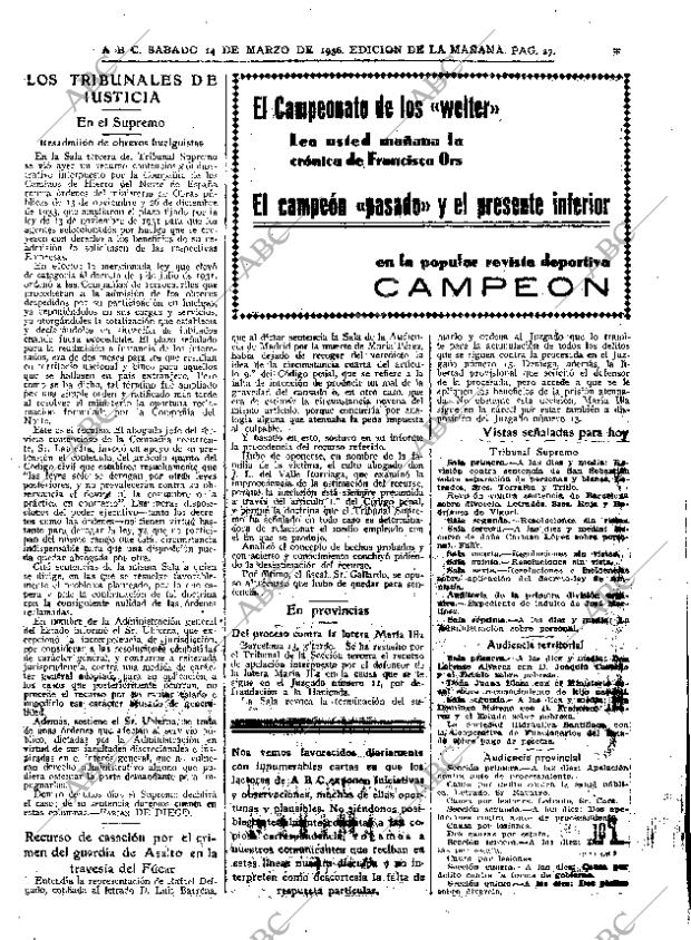 ABC MADRID 14-03-1936 página 27