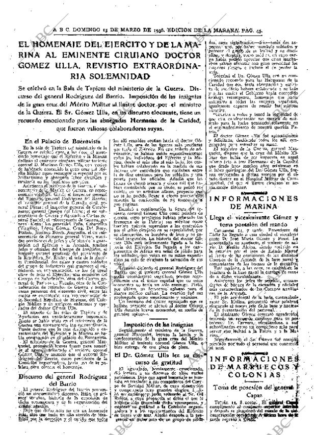 ABC MADRID 15-03-1936 página 45
