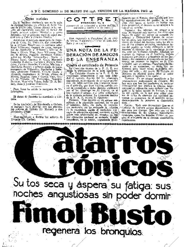 ABC MADRID 22-03-1936 página 44