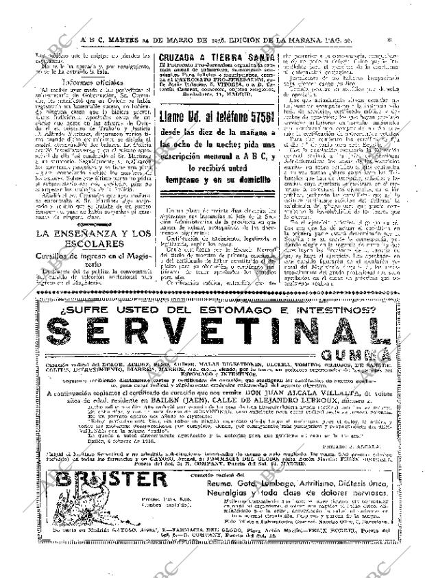 ABC MADRID 24-03-1936 página 26