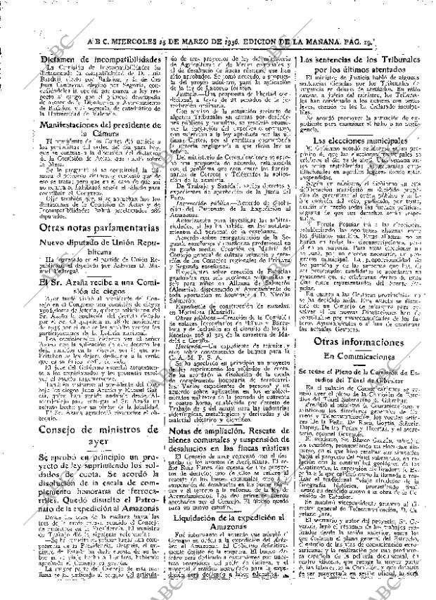 ABC MADRID 25-03-1936 página 19