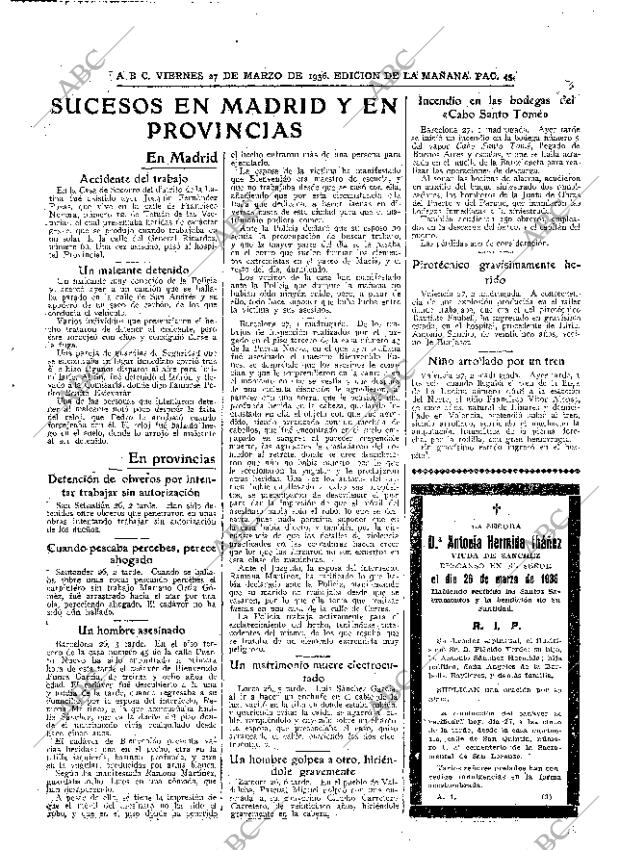 ABC MADRID 27-03-1936 página 45