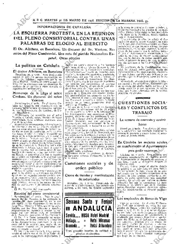 ABC MADRID 31-03-1936 página 33