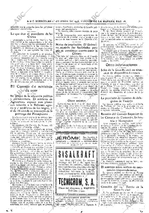 ABC MADRID 01-04-1936 página 18