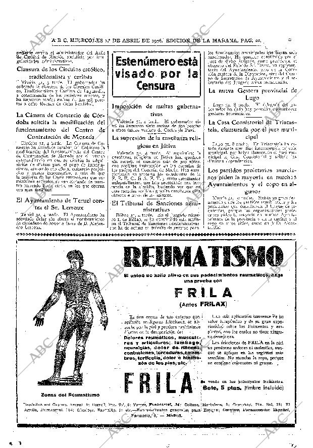 ABC MADRID 01-04-1936 página 20