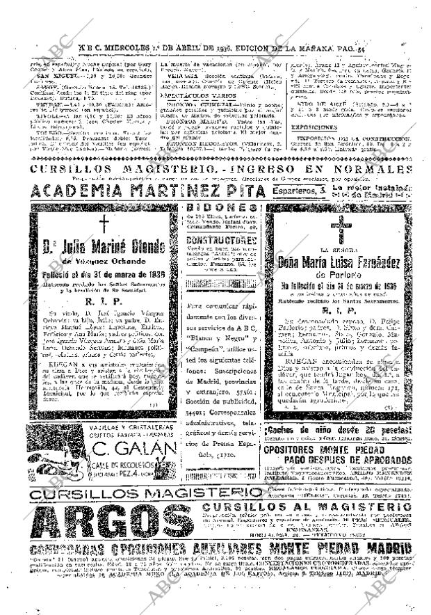 ABC MADRID 01-04-1936 página 54