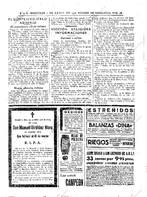 ABC SEVILLA 01-04-1936 página 34
