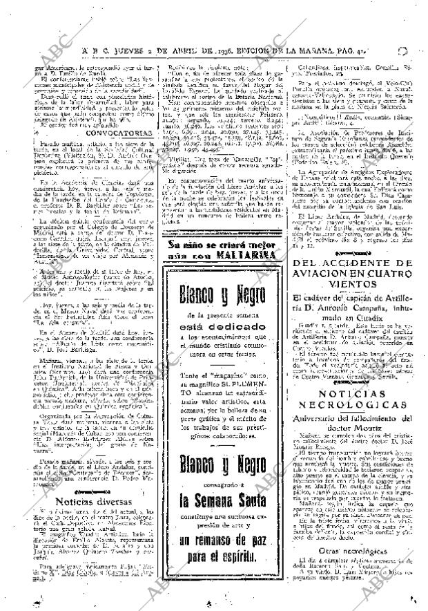 ABC MADRID 02-04-1936 página 41