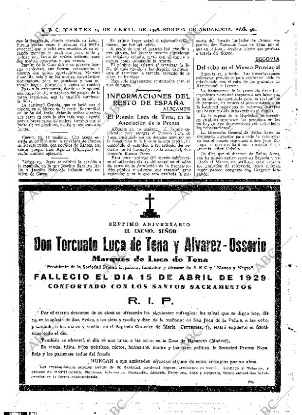 ABC SEVILLA 14-04-1936 página 30