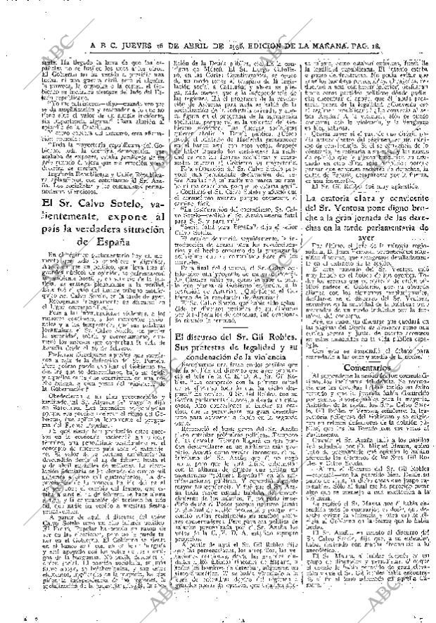 ABC MADRID 16-04-1936 página 18