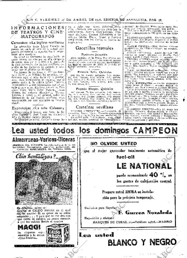 ABC SEVILLA 17-04-1936 página 38