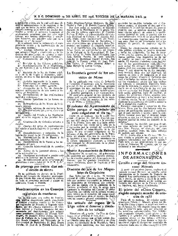 ABC MADRID 19-04-1936 página 34