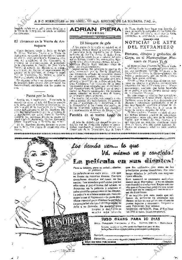 ABC MADRID 22-04-1936 página 22