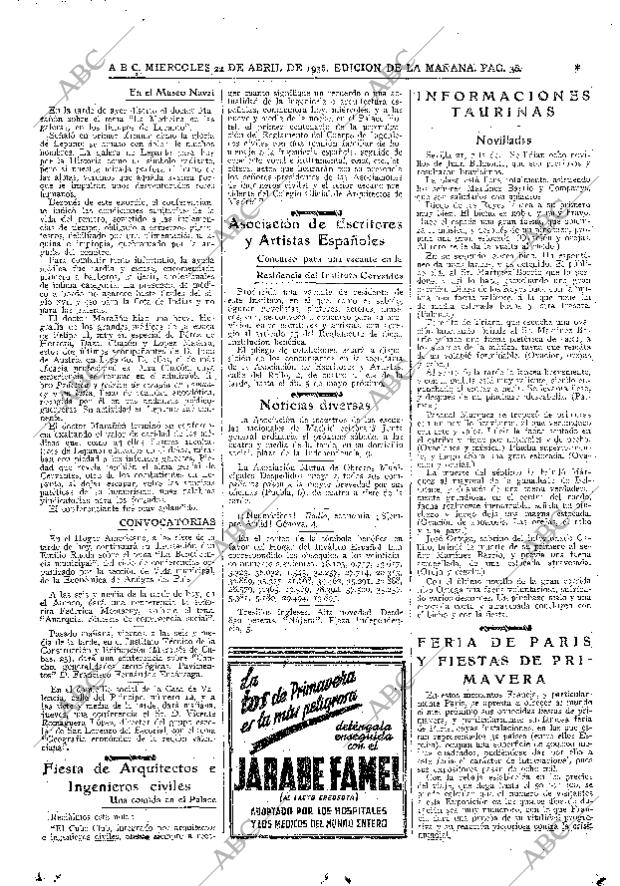 ABC MADRID 22-04-1936 página 38