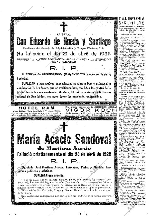 ABC MADRID 22-04-1936 página 48