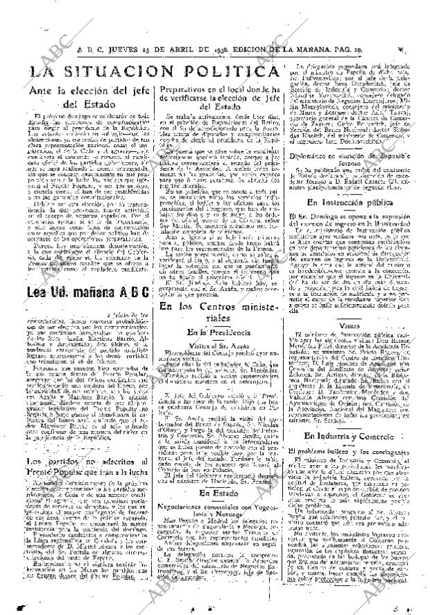 ABC MADRID 23-04-1936 página 19