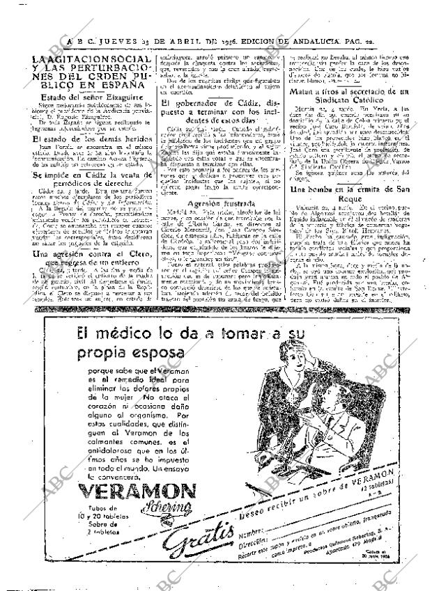 ABC SEVILLA 23-04-1936 página 16