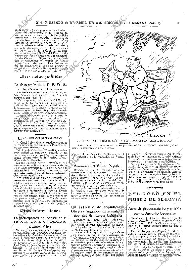 ABC MADRID 25-04-1936 página 19