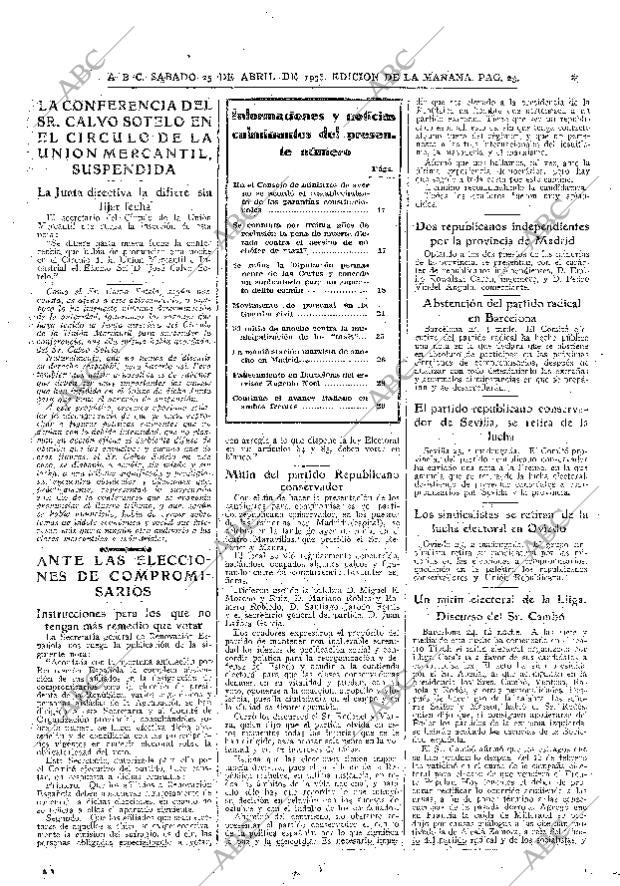 ABC MADRID 25-04-1936 página 23