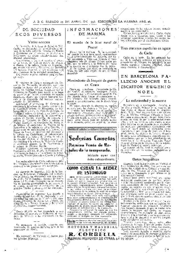 ABC MADRID 25-04-1936 página 28
