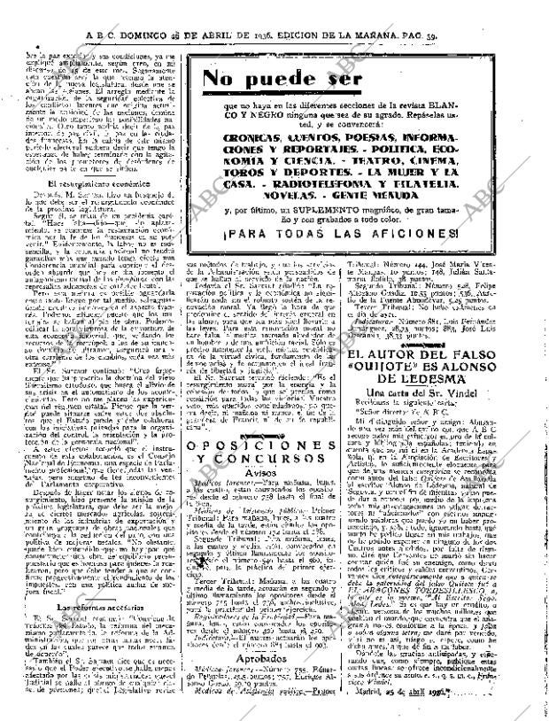 ABC MADRID 26-04-1936 página 39
