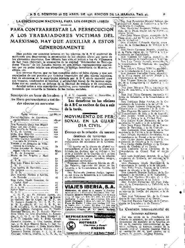 ABC MADRID 26-04-1936 página 41