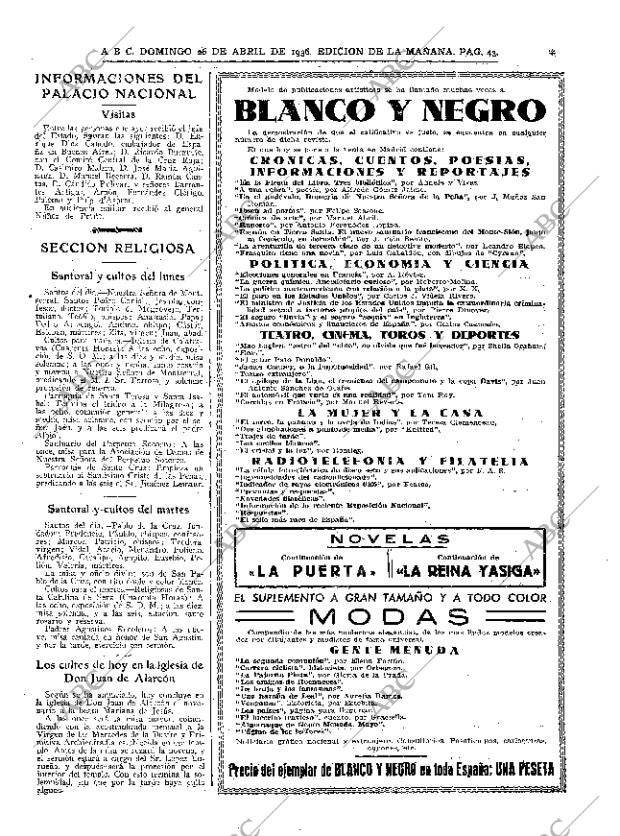 ABC MADRID 26-04-1936 página 43